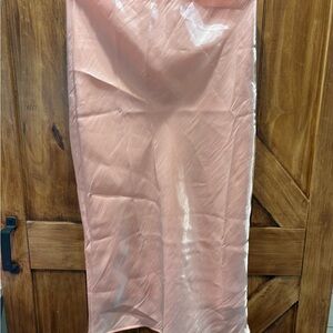 Anthropologie Shimmering Pink Maxi Skirt